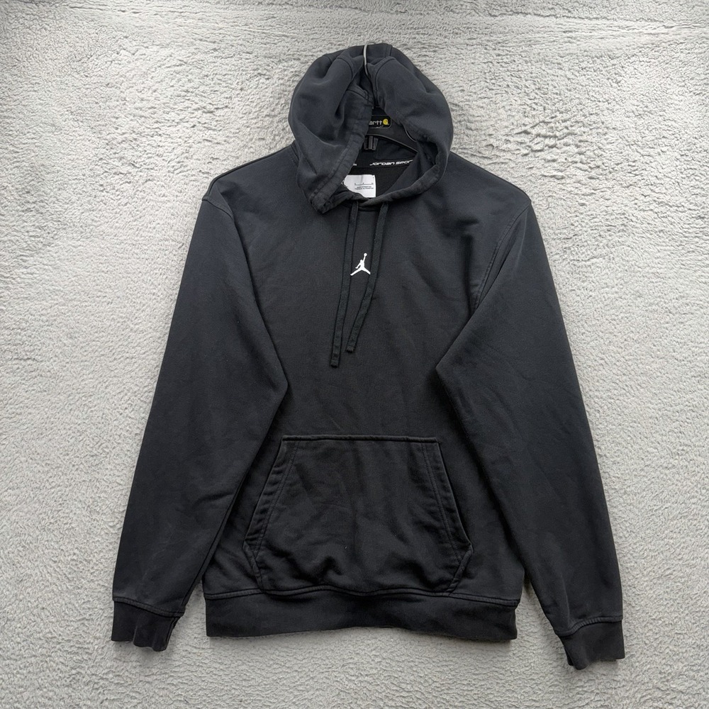 Nike Air Jordan Jumpman Hoodie Mens Small Black Pullover Fleece Sweatshirt